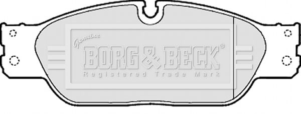 BORG & BECK Комплект тормозных колодок, дисковый тормоз BBP1869